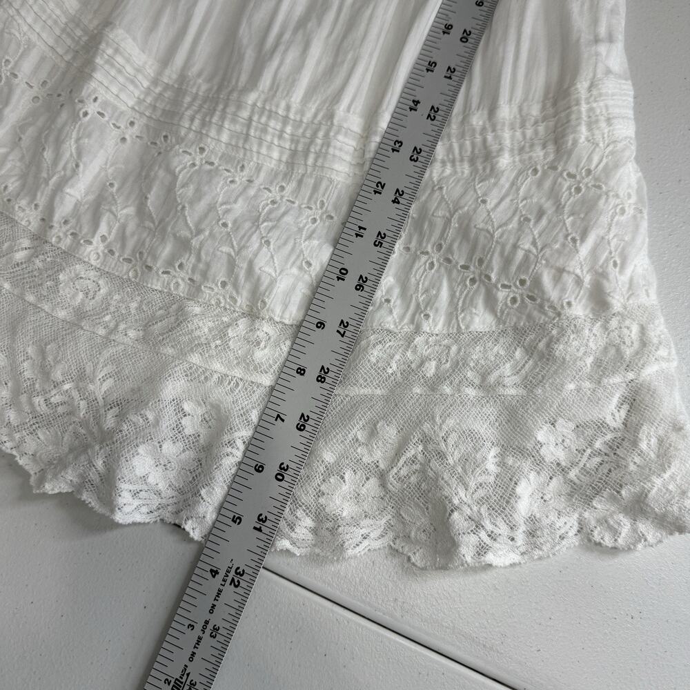 LoveShackFancy Womens Dress M White Lilium Dainty Cottagecore Feminine Bridal - Picture 8 of 13